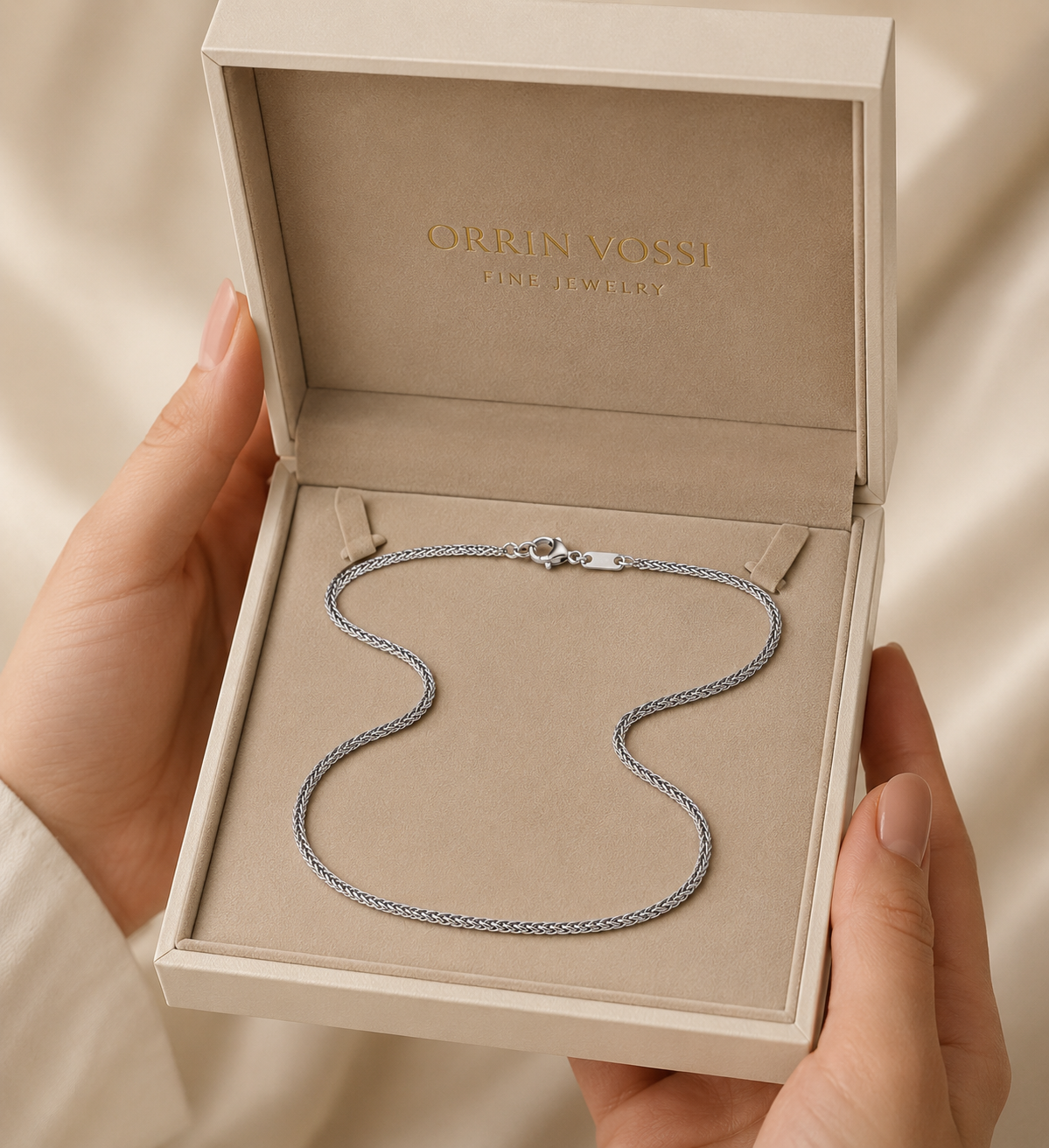 10k Solid Gold Wheat Chain 1.2mm