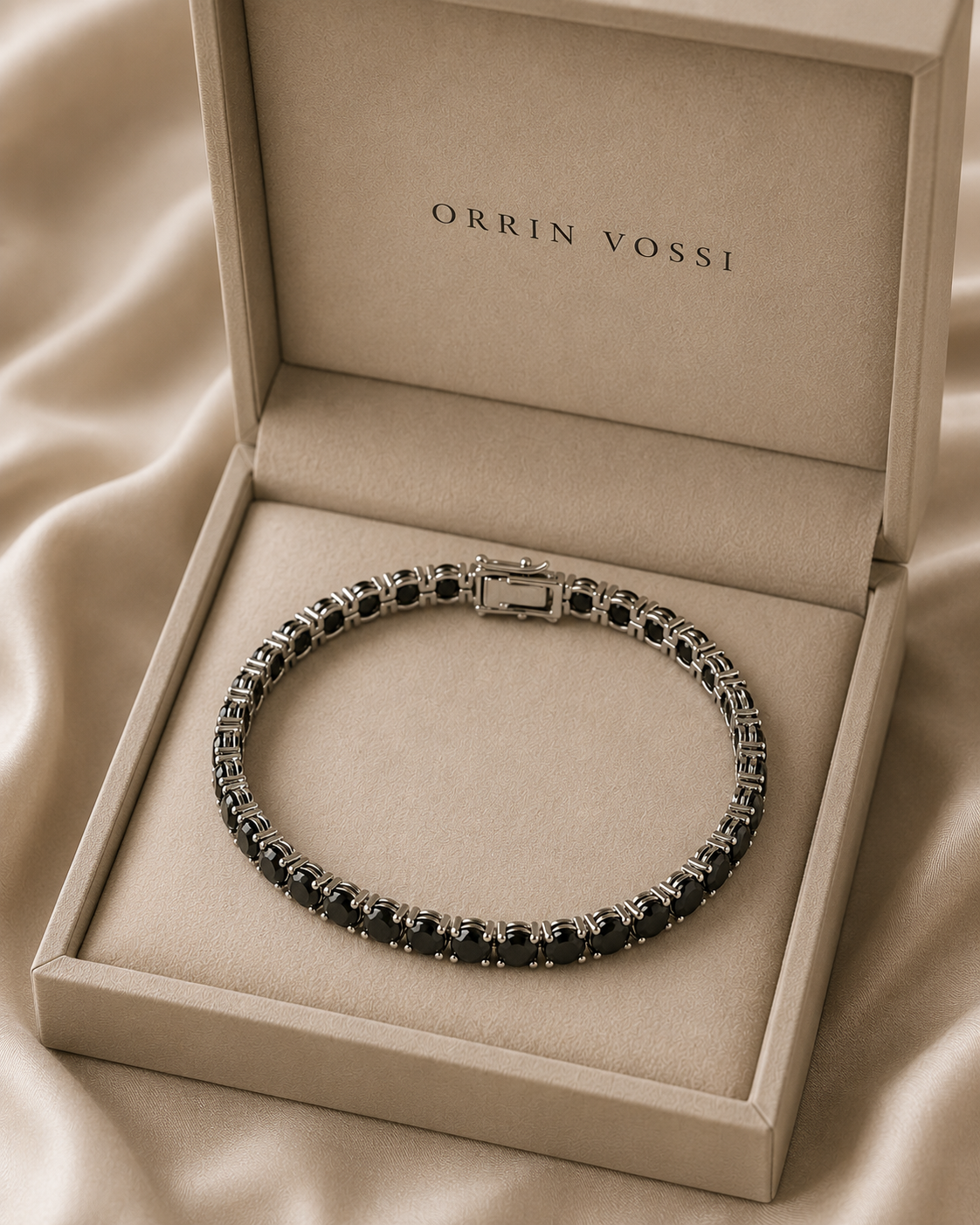 The Noir Tennis Bracelet
