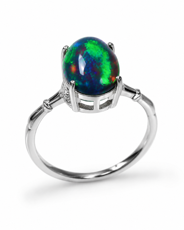 The Aurora Opal Ring