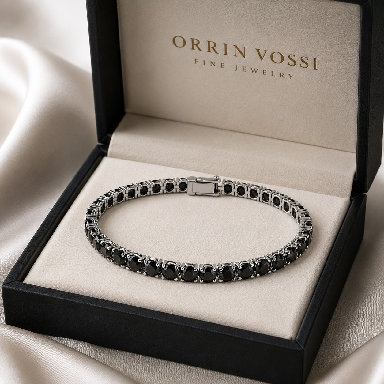 The Noir Tennis Bracelet