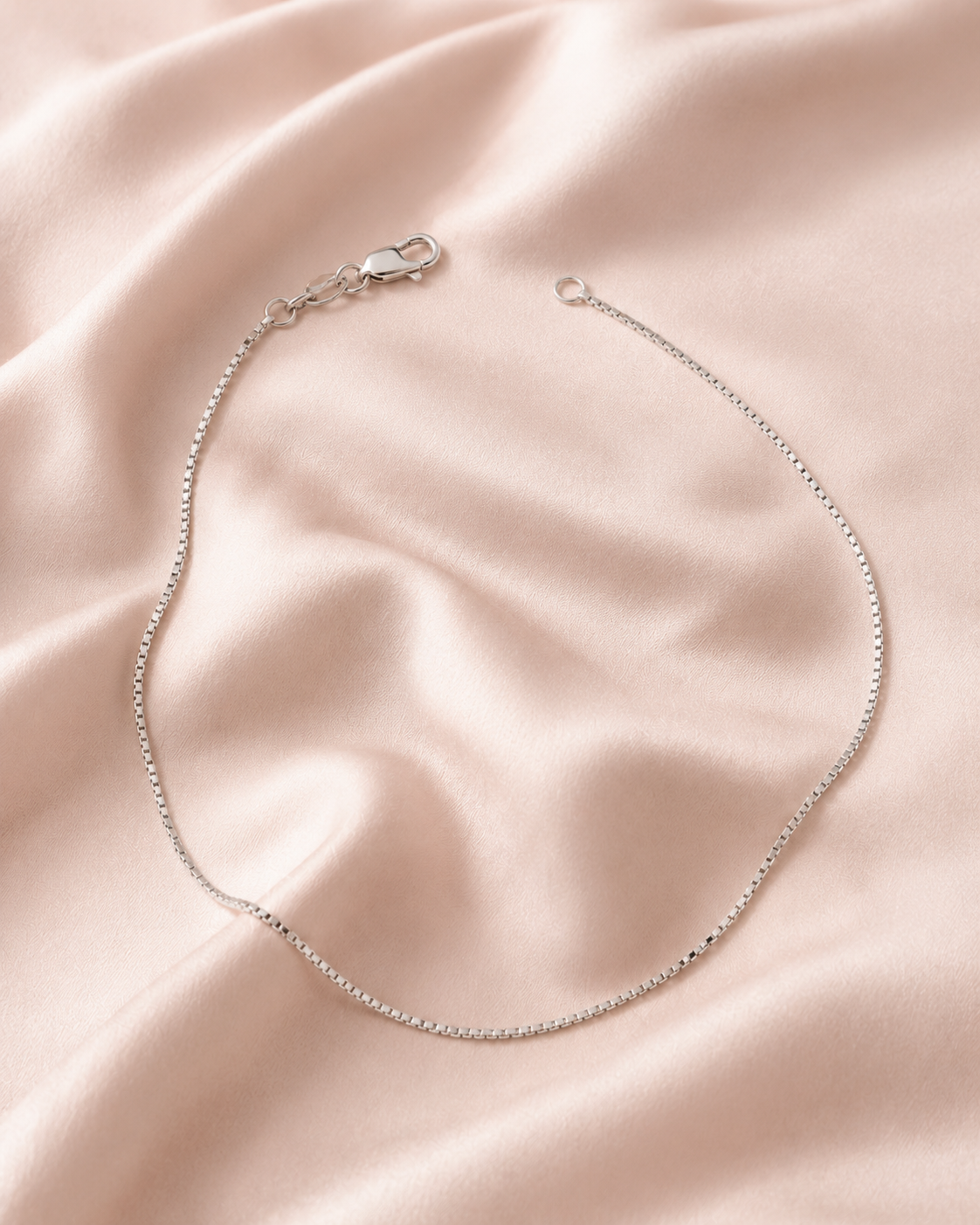 10K Solid Gold Box Chain 1mm