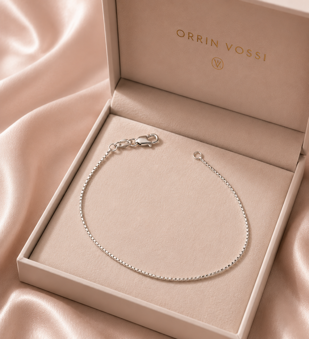 10K Solid Gold Box Chain 1mm