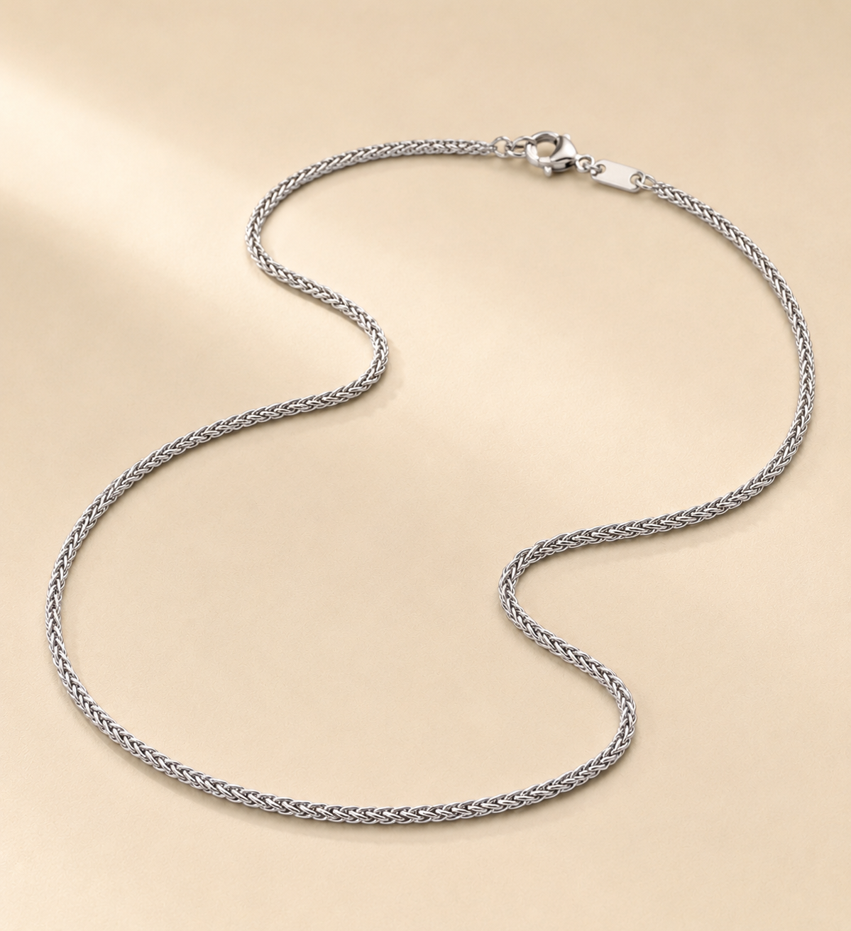 10k Solid Gold Wheat Chain 1.2mm