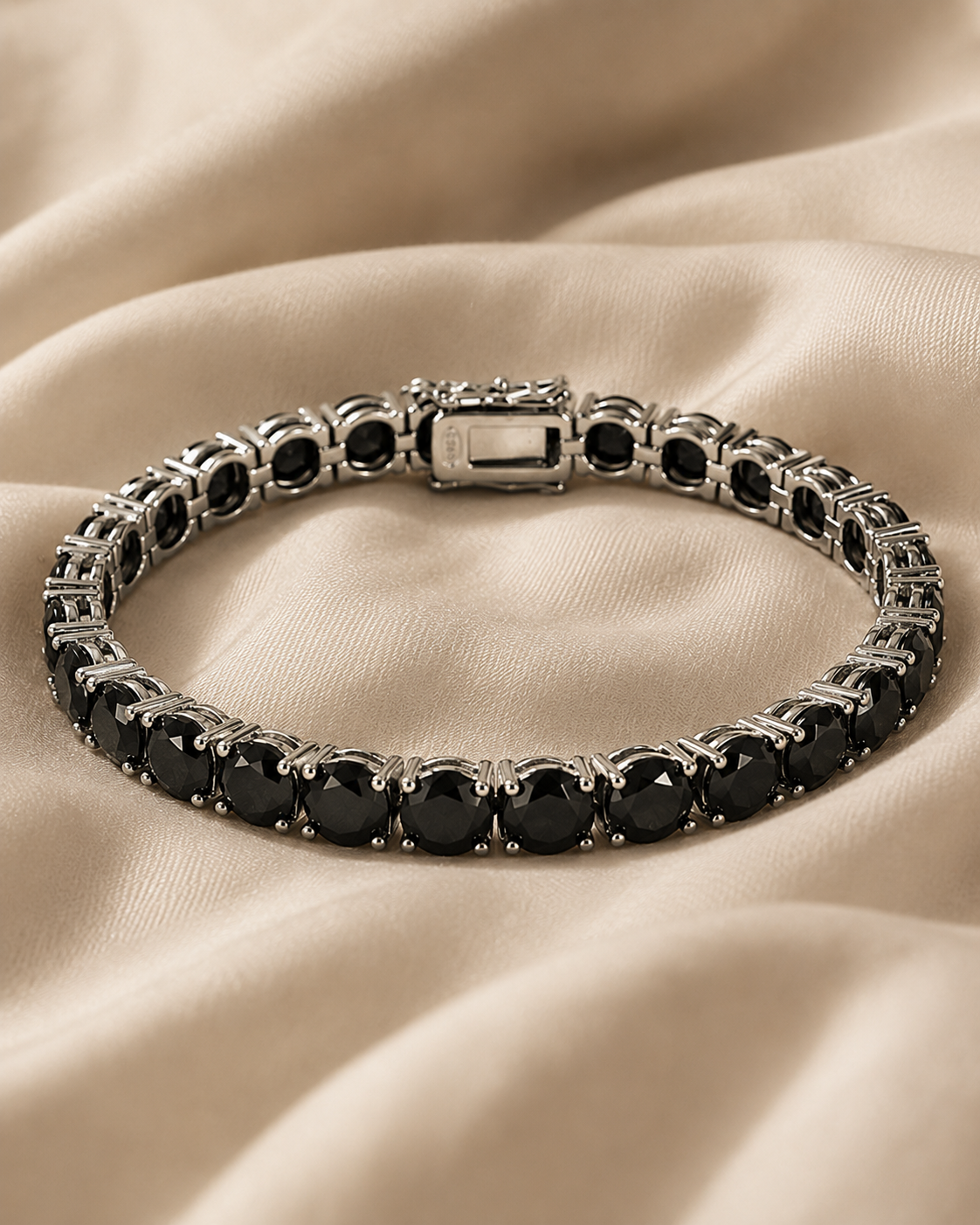 The Noir Tennis Bracelet