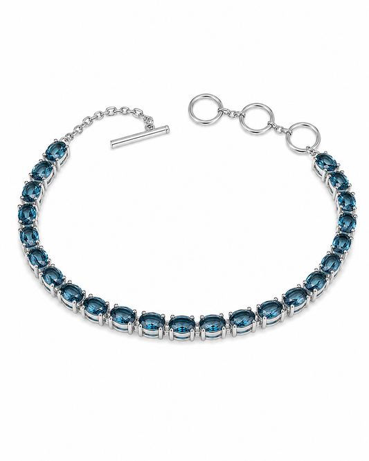 The Azure Tennis Bracelet