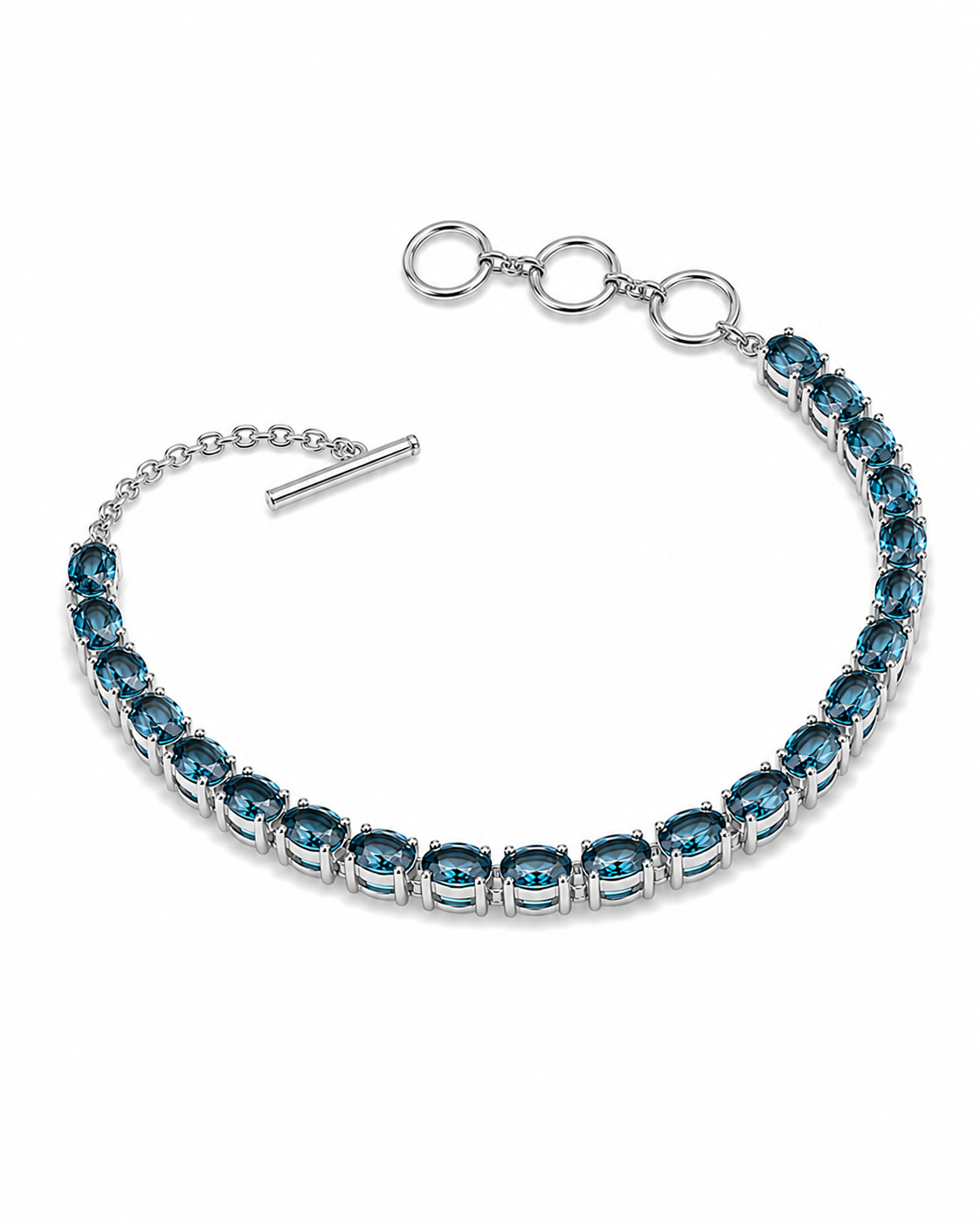 The Azure Tennis Bracelet