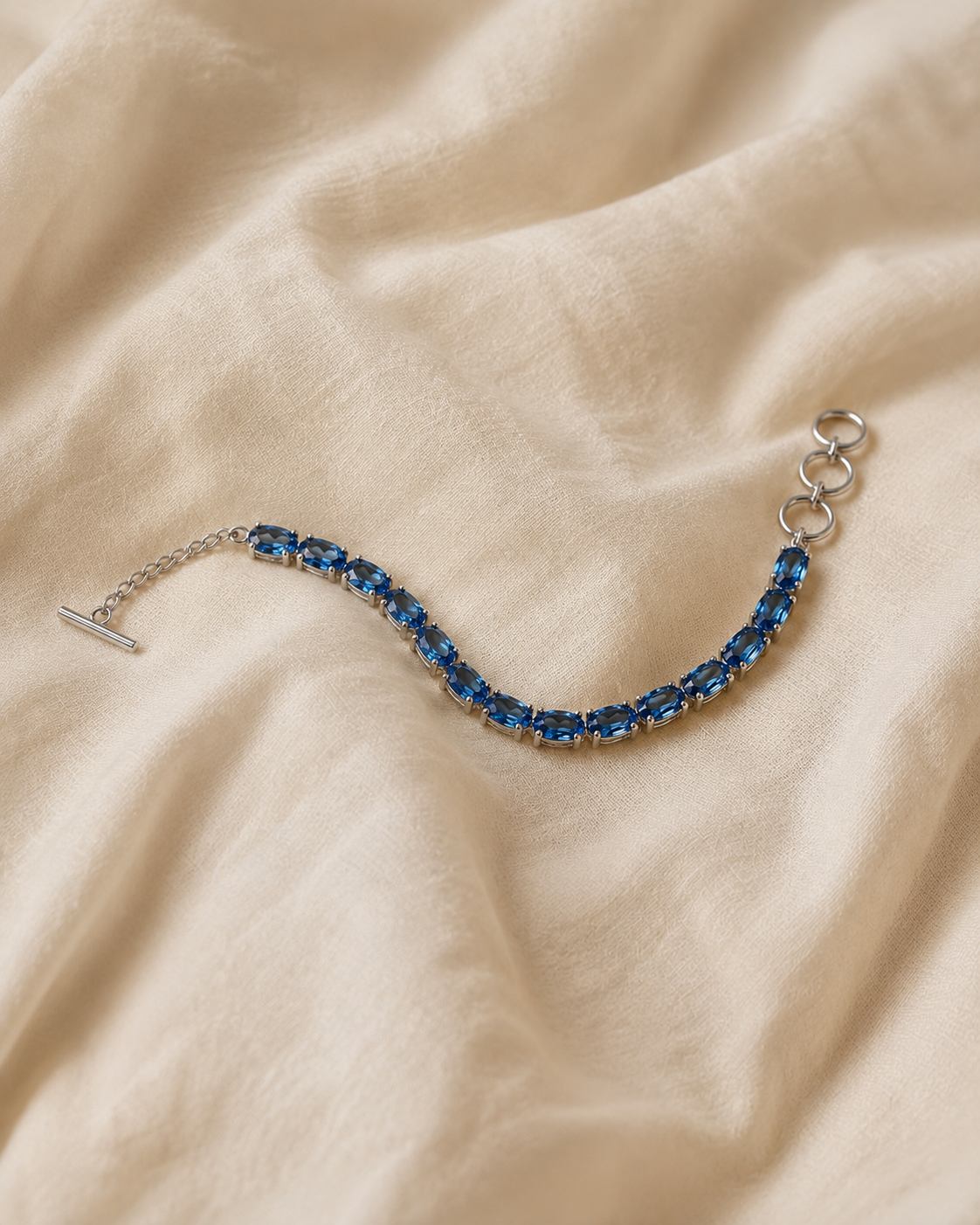 The Azure Tennis Bracelet