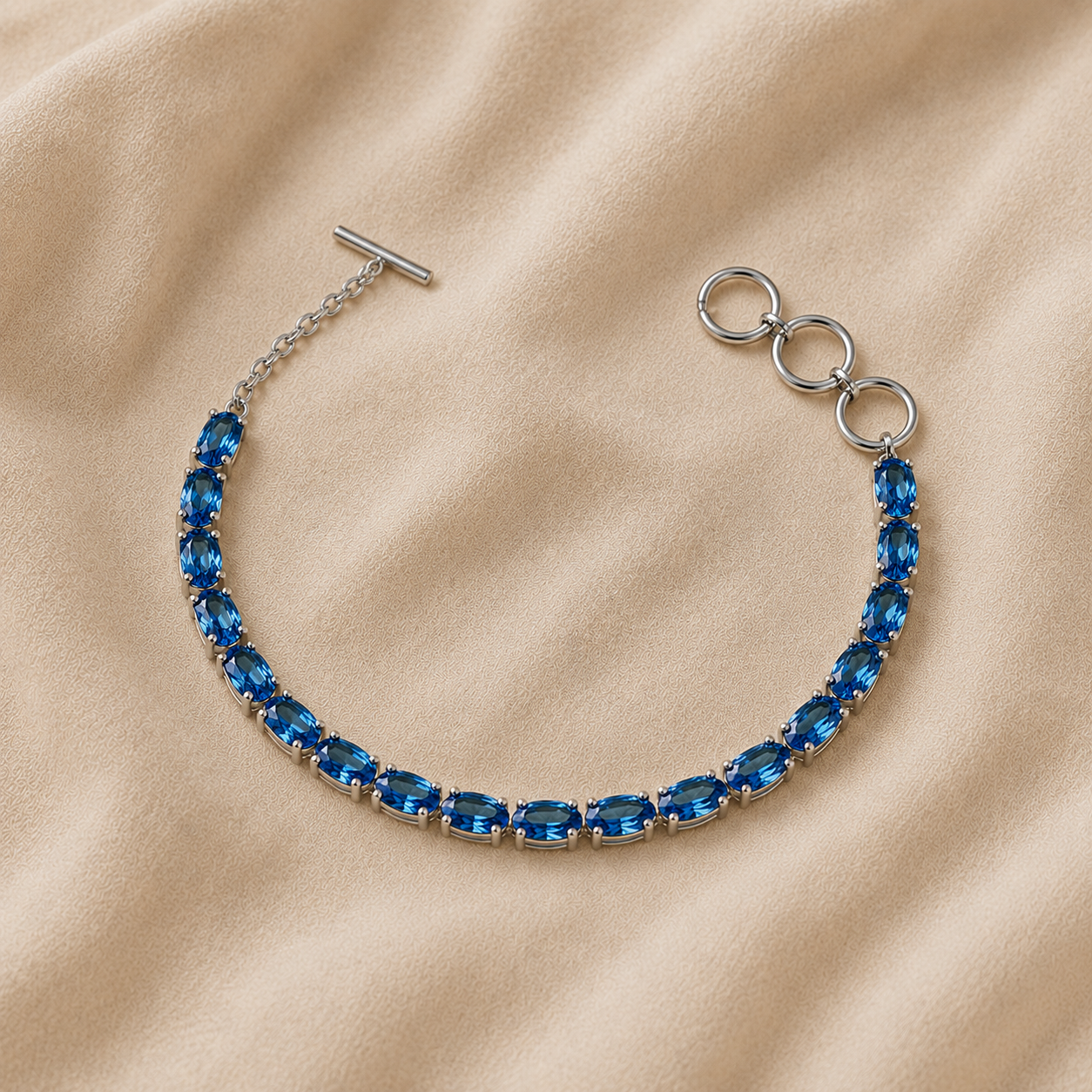 The Azure Tennis Bracelet