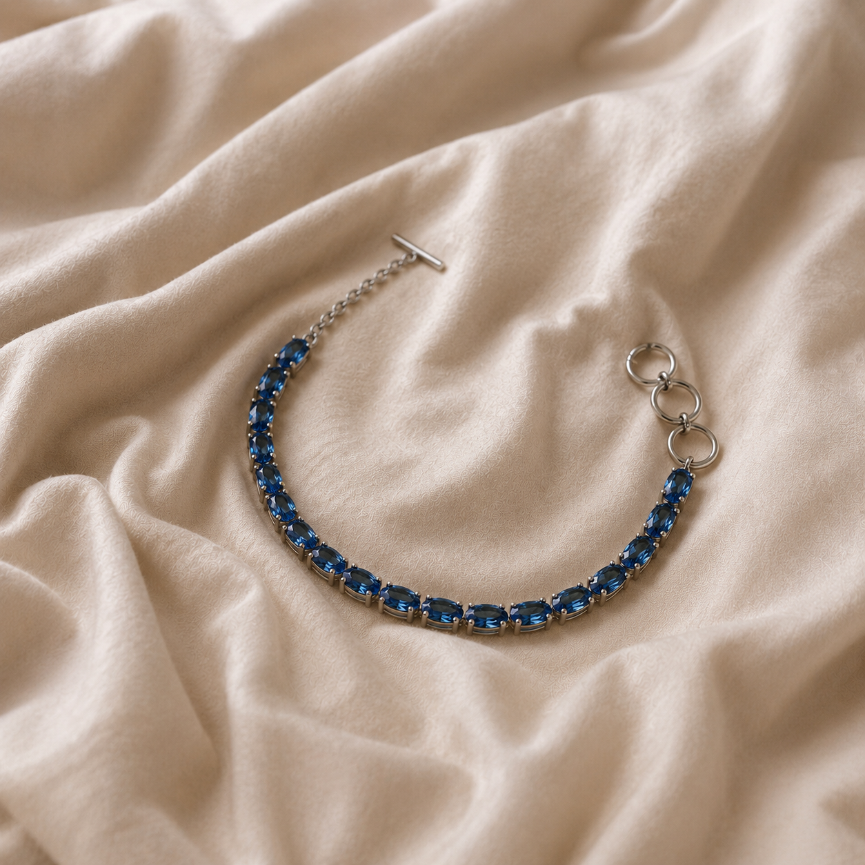 The Azure Tennis Bracelet